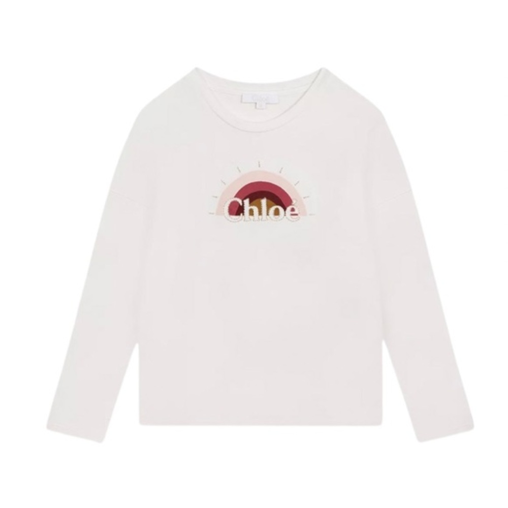 CHLOE GIRLS RAINBOW LONG SLEEVE TEE